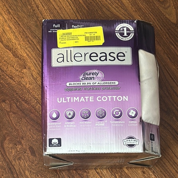 Allerease Ultimate Cotton Zippered Mattress Protection - Picture 2 of 7